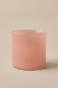 &Home - Lysestage/krukke Ruby Medium højde 12 cm - Rosa - Lysestager &...