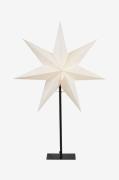 Star Trading - Stjerne på fod Frozen 80 cm - Hvid - Adventsstjerner - ...