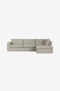 WOOOD - Hörnsoffa Freddie, höger - Beige - Sofaer med chaiselong - - H...