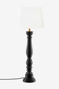 PR Home - Bordlampe Doris med oval skærm 64cm - Sort - Bordlamper - - ...