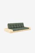 Karup Design - Base Sovesofa m. 2 sidebokse Tre-personers - Grøn - Sov...