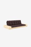 Karup Design - Base Sovesofa m. 2 sidebokse Tre-personers - Brun - Sov...