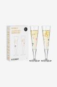 Ritzenhoff - Champagneglas Goldnacht 2-pak - Transparent - Vinglas - -...