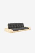 Karup Design - Base Sovesofa m. 2 sidebokse Tre-personers - Sort - Sov...