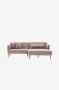 Hanah Home - Hjørnesofa Otis Right - Brun - Sofaer med chaiselong - - ...