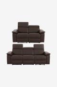 Loft24 - Sofa Tanaro Set 2/3pers Electric - Brun - Sofaer - - Homeroom