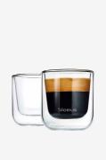 Blomus - Espressoglas Nero 80 ml 2 pak - Transparent - Kopper & krus -...