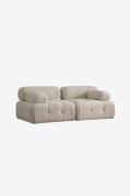 Hanah Home - Sofa med 2 sæder Puca - Beige - 2-pers. sofaer - - Homero...