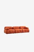 Hanah Home - 3-sæders sofa Muffin - Orange - 3-pers. sofaer - - Homero...