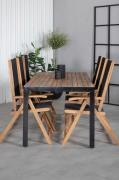 Venture Home - Spisegruppe Bois med 6 stole Little John - Brun - Spise...