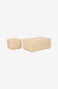 NORDFORM - Terning sofabord - Beige - Sofaborde - - Homeroom