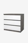 Tvilum - Naia Kommode 3 skuffer - Pakke - Grå - Kommoder - - Homeroom