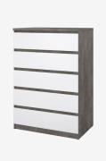 Tvilum - Naia Kommode 5 skuffer - Pakke - Grå - Kommoder - - Homeroom