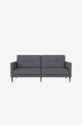 Dorel Home - Sofa 3-personers sovesofa Lilly - Grå - 3-pers. sofaer - ...