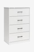 Dorel Home - Kommode med 4 skuffer i Mdf BrEz - Hvid - Kommoder - - Ho...