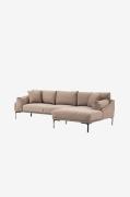 Hanah Home - Hjørnesofa Leo Right - Brun - Sofaer - - Homeroom