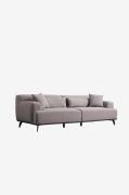Hanah Home - Sofa med 3 sæder Jaguar - Grå - 3-pers. sofaer - - Homero...