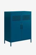 Dorel Home - Skab med 2 døre Metal Annie - Blå - Kommoder - - Homeroom