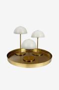 Dyberg Larsen - Bordlampe Along Mini 3 stk. og bakke - Beige - Bordlam...
