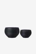 Wikholm Form - Gryde Alima S/2 - Sort - Urtepotteskjulere & vaser - - ...