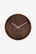 NeXtime - Vægur Oslo 30cm - Brun - Vægure og bordure - - Homeroom