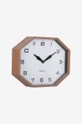 Karlsson - Vægur Modern Factory Octagon - Brun - Vægure og bordure - -...