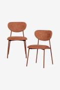WOOOD - Valor spisebordsstol - sæt med 2 stk. - Brun - Stole - - Homer...