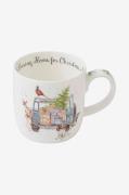 Royal Worcester - Krus Wrendale Driving Home For Christmas - Flerfarve...