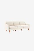 Hanah Home - Sofa med 3 sæder Robi - Hvid - 3-pers. sofaer - - Homeroo...