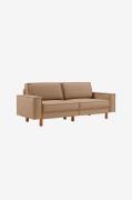 Hanah Home - Sofa med 3 sæder Sparrow - Brun - 3-pers. sofaer - - Home...