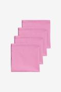 Midnatt - Serviet sæt Pink 4 stk - Rosa - Servietter - - Homeroom