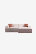 Hanah Home - Hjørnesofa Valem 2 Seat - Hvid - Sofaer - - Homeroom