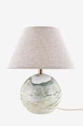 Globen Lighting - Bordlampe Castello 35 Beige travertin - Grøn - Bordl...