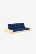 Karup - Base Sovesofa m. 2 sidebokse Tre-personers - Blå - Sovesofaer ...