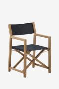 Kave Home - Udendørs stol - vilara - Sort - Havestole - - Homeroom