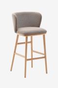 Kave Home - Barstol - ciselia 2-pak - Brun - Barstole & -taburetter - ...