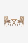Venture Home - Kenya-spisebord med kenya-stol - Beige - Spisegrupper -...