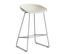 HAY About a Stool (AAS 38) - Melange Cream - Rustfri Stål - 75cm (BEMÆ...