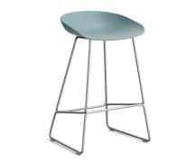 HAY About a Stool (AAS 38) - Dusty Blue - Rustfri Stål - 75cm (BEMÆRK ...