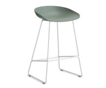 HAY About a Stool (AAS 38) - Fall Green - Hvid Stål - 65cm