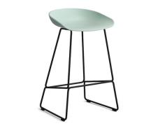 HAY About a Stool (AAS 38) - Dusty Mint - Sort Stål - 65cm