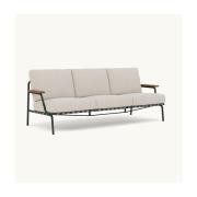 Muuto Settle Outdoor Sofa - 3 Pers. - Laze 1 - Dark Green Stel