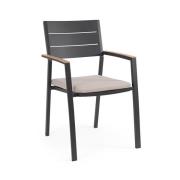 Zelmar spisestol - inkl hynde - black