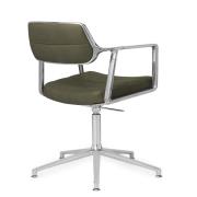Vipp 453 Swivel+ Chair - Gliders - Læder - Bosco Green