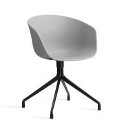 HAY About A Chair - AAC 20 - Sort Drejestel - Concrete Grey