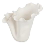 Minde Shaped vase - 27 - hvid keramik