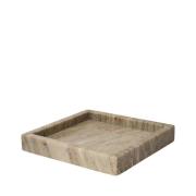 SINNERUP Marble firkantet bakke (BEIGE S)