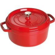 Staub Rund Gryde 26 cm 5,2 liter Rød