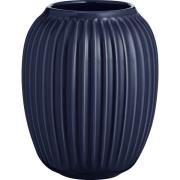 Kähler Hammershøi vase, 20 cm - indigoblå