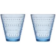 Iittala Kastehelmi drikkeglas 2 stk. aqua